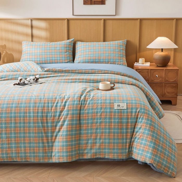 91家纺网 家纺一手货源 找家纺 猎鹿人家纺 2025新款A类水洗棉可拆洗新疆棉花冬被 贝拉绿