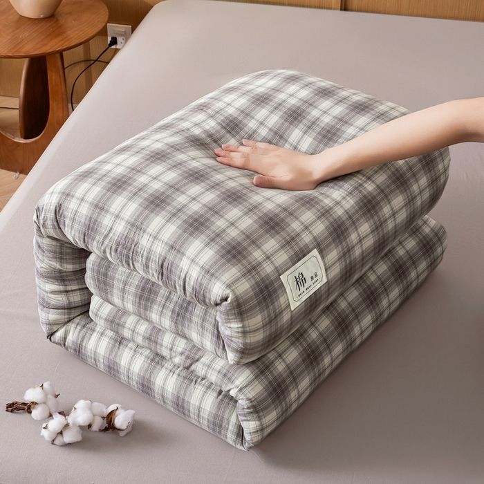 91家纺网 家纺一手货源 找家纺 猎鹿人家纺 2025新款A类水洗棉可拆洗新疆棉花冬被 简易生活