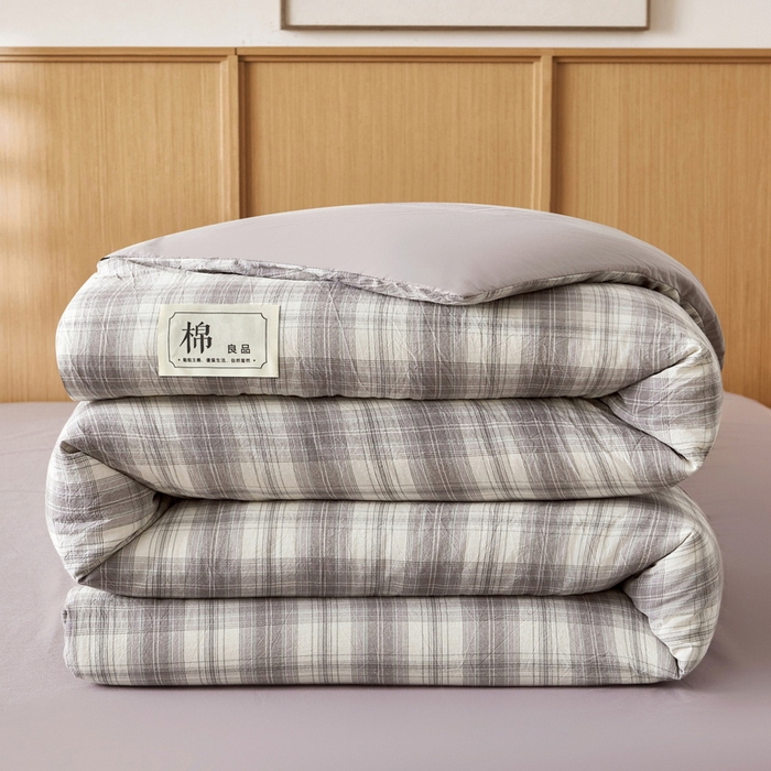 91家纺网 家纺一手货源 找家纺 猎鹿人家纺 2025新款A类水洗棉可拆洗新疆棉花冬被 简易生活