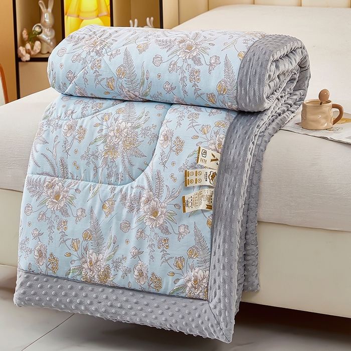 91家纺网 家纺一手货源 找家纺 蔻之羽 （全年现货）2026年新款豆豆被春秋被夏被加厚冬被空调被四季绒被子 复古琉璃