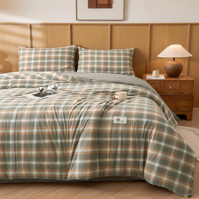 91家纺网 家纺一手货源 找家纺 猎鹿人家纺 2025新款A类水洗棉可拆洗新疆棉花冬被 诺卡橙