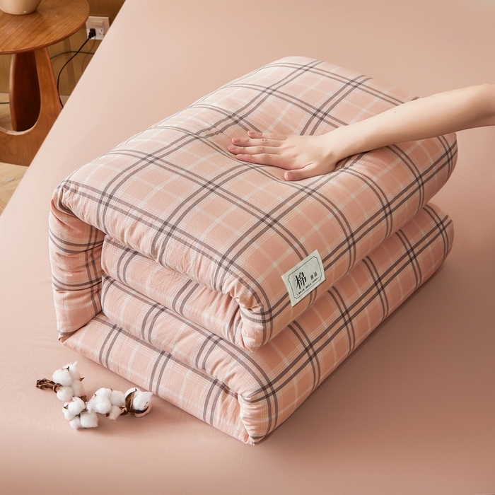 91家纺网 家纺一手货源 找家纺 猎鹿人家纺 2025新款A类水洗棉可拆洗新疆棉花冬被 乔南粉