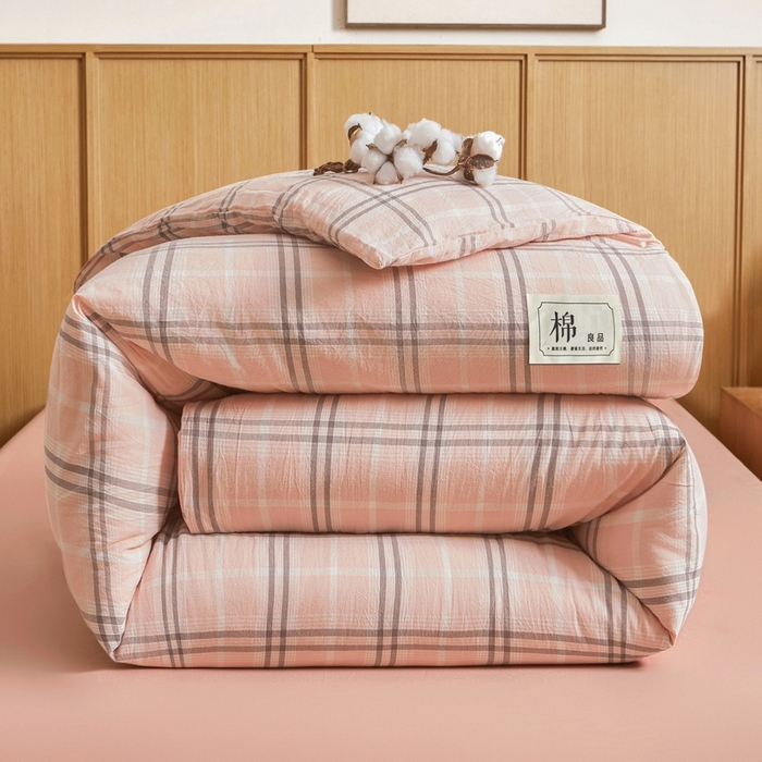 91家纺网 家纺一手货源 找家纺 猎鹿人家纺 2025新款A类水洗棉可拆洗新疆棉花冬被 乔南粉