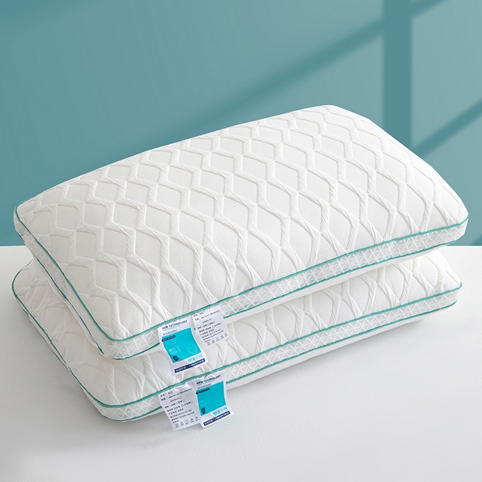 91家纺网 家纺一手货源 找家纺 （总）仁宇枕业 2025新款新品3D透气针织羽丝绒舒适枕头枕芯