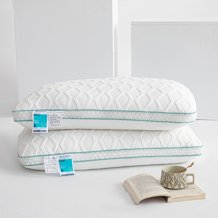 91家纺网 家纺一手货源 找家纺 （总）仁宇枕业 2025新款新品3D透气针织羽丝绒舒适枕头枕芯