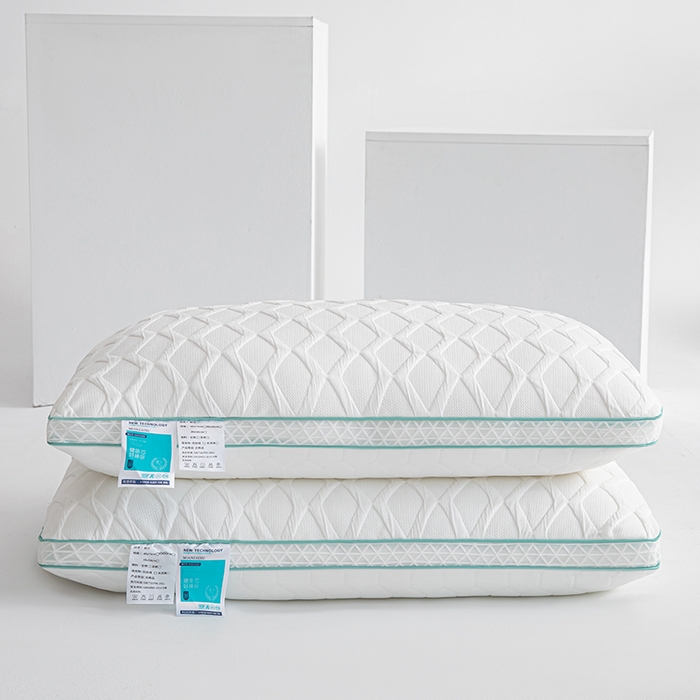 91家纺网 家纺一手货源 找家纺 （总）仁宇枕业 2025新款新品3D透气针织羽丝绒舒适枕头枕芯