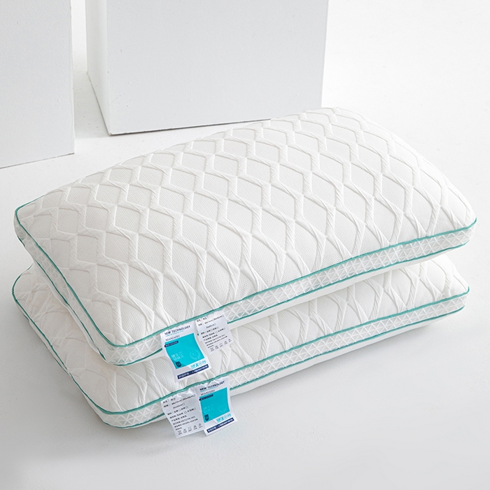 91家纺网 家纺一手货源 找家纺 （总）仁宇枕业 2025新款新品3D透气针织羽丝绒舒适枕头枕芯