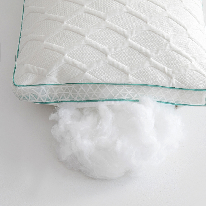 91家纺网 家纺一手货源 找家纺 （总）仁宇枕业 2025新款新品3D透气针织羽丝绒舒适枕头枕芯