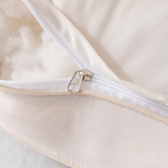 91家纺网 家纺一手货源 找家纺 仁宇枕业 2025新款新品彩色棉花朵枕头枕芯 彩色棉花朵枕-粉色