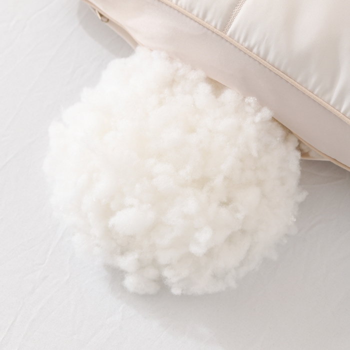 91家纺网 家纺一手货源 找家纺 仁宇枕业 2025新款新品彩色棉花朵枕头枕芯 彩色棉花朵枕-粉色