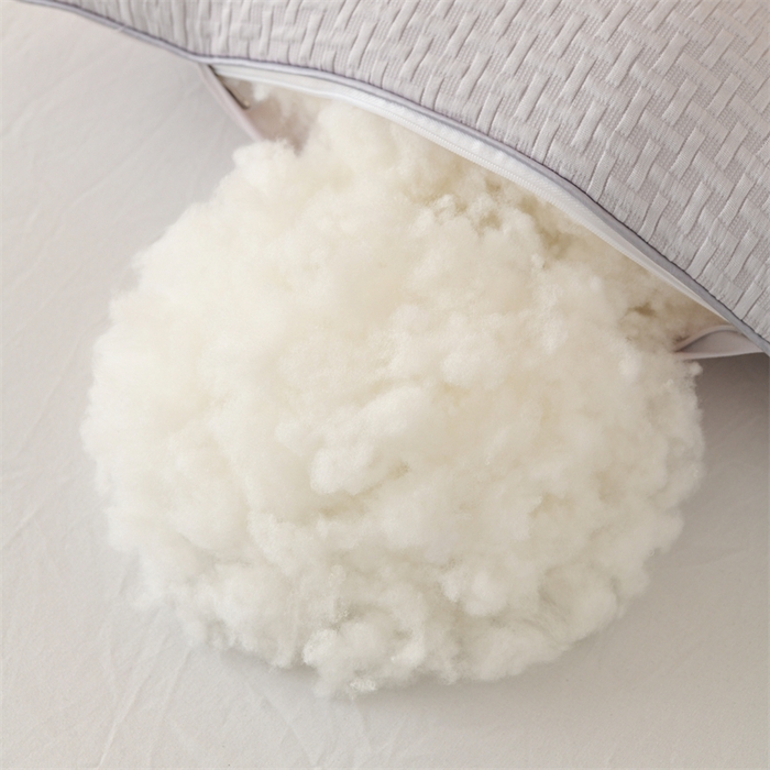 91家纺网 家纺一手货源 找家纺 仁宇枕业 2025新款新品彩色针织棉低枕头枕芯 针织棉低枕小香豆-灰色