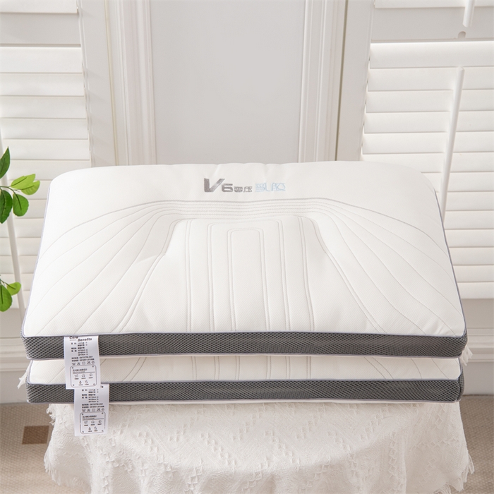 91家纺网 家纺一手货源 找家纺 仁宇枕业 2025新款新品 v6零压乳胶功能枕