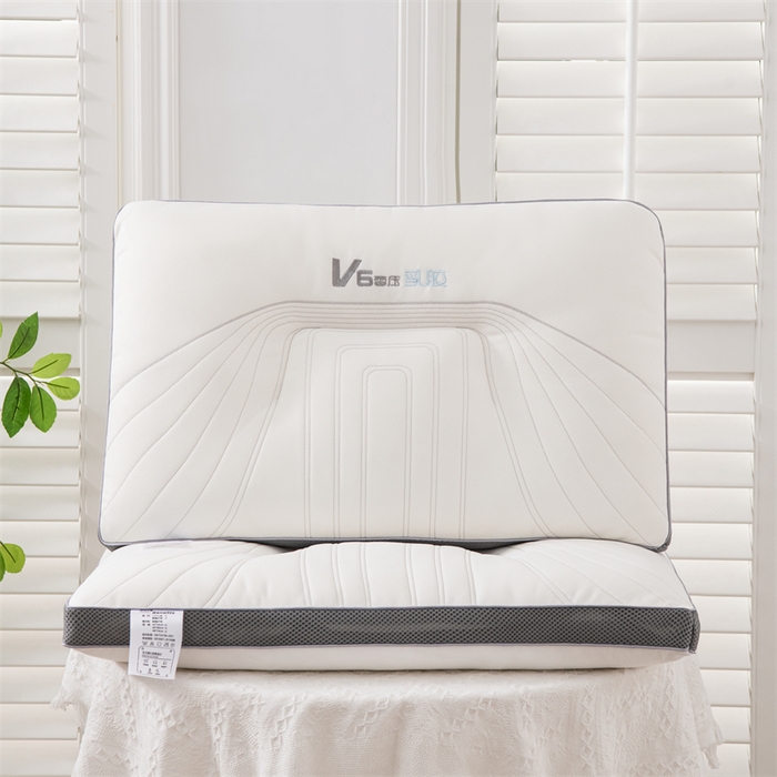 91家纺网 家纺一手货源 找家纺 仁宇枕业 2025新款新品 v6零压乳胶功能枕