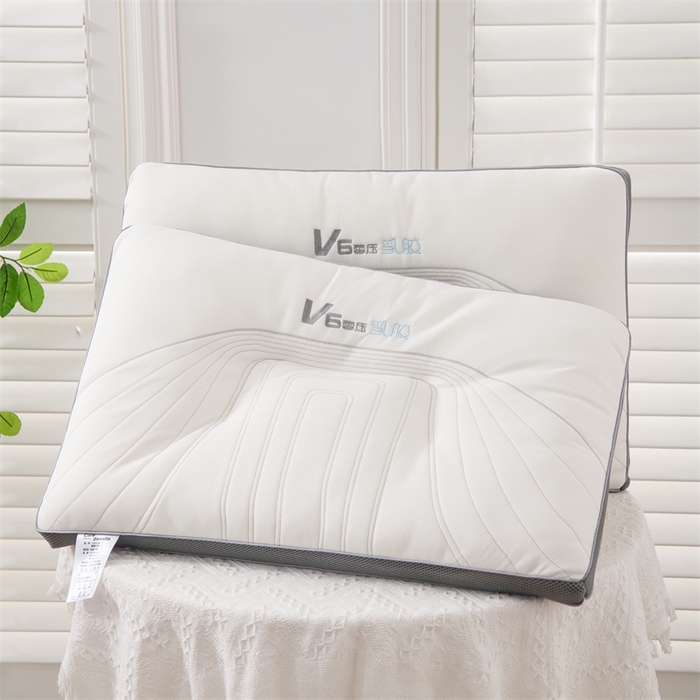 91家纺网 家纺一手货源 找家纺 仁宇枕业 2025新款新品 v6零压乳胶功能枕