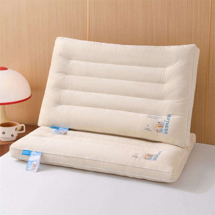 91家纺网 家纺一手货源 找家纺 （总）仁宇枕业 2025新款新品摩卡布兰奇剪花绒低枕头枕芯