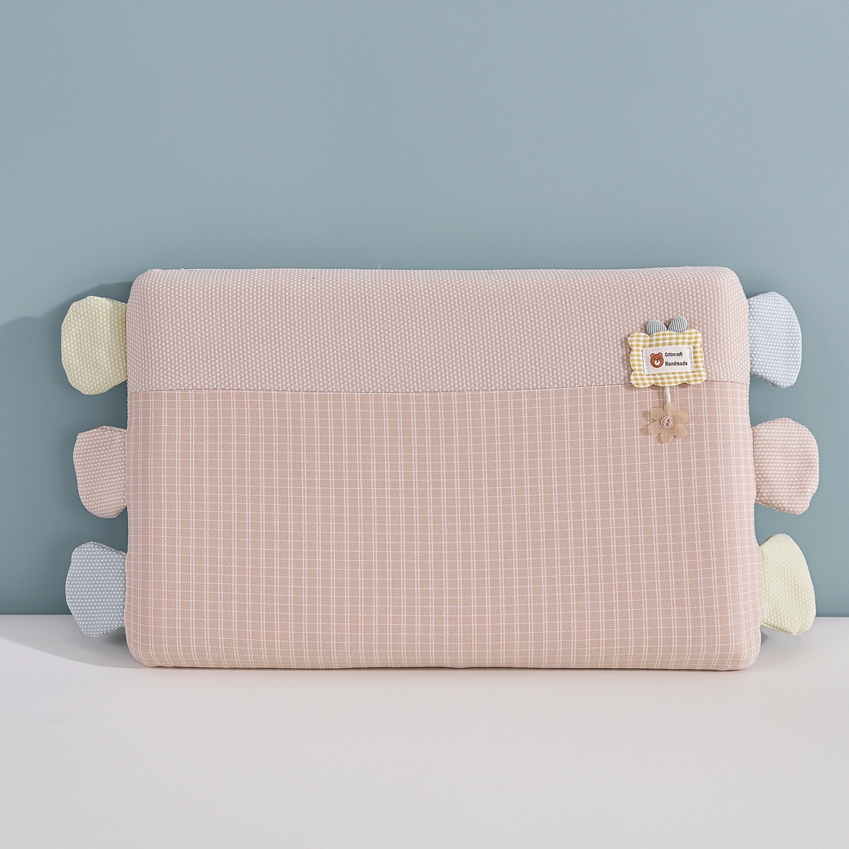 91家纺网 家纺一手货源 找家纺 （总）仁宇枕业 2025新款新品亲肤暖绒礼物熊儿童安抚记忆枕头枕芯