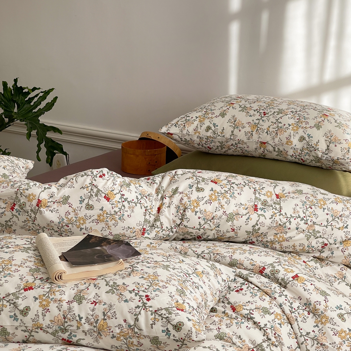 91家纺网 家纺一手货源 找家纺 爱丽丝 2026新款全棉针织四件套 奥莉