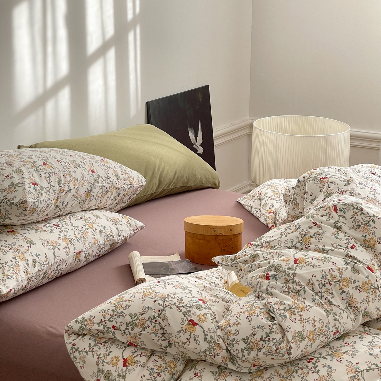 91家纺网 家纺一手货源 找家纺 爱丽丝 2026新款全棉针织四件套 奥莉