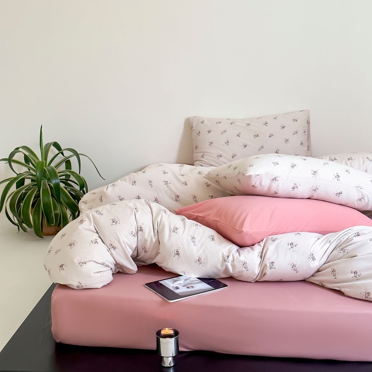 91家纺网 家纺一手货源 找家纺 爱丽丝 2026新款全棉针织四件套 赫拉