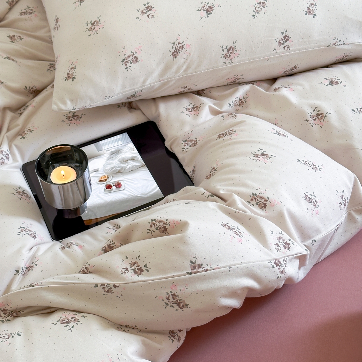 91家纺网 家纺一手货源 找家纺 爱丽丝 2026新款全棉针织四件套 赫拉