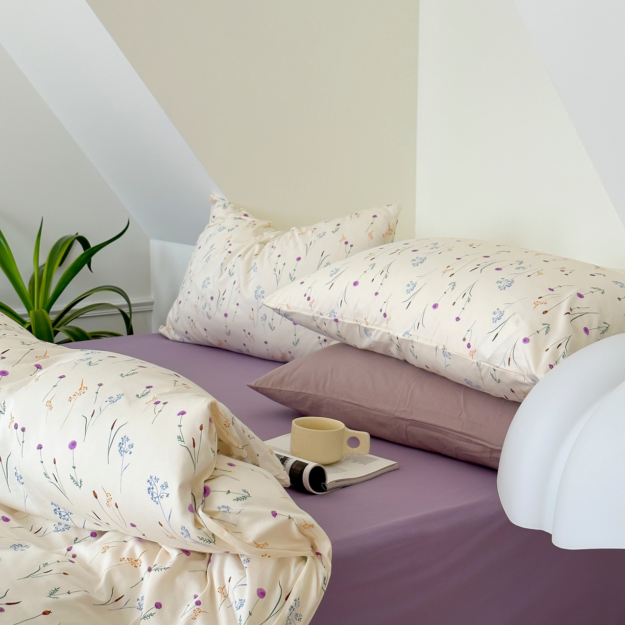 91家纺网 家纺一手货源 找家纺 爱丽丝 2026新款全棉针织四件套 莫奈花园