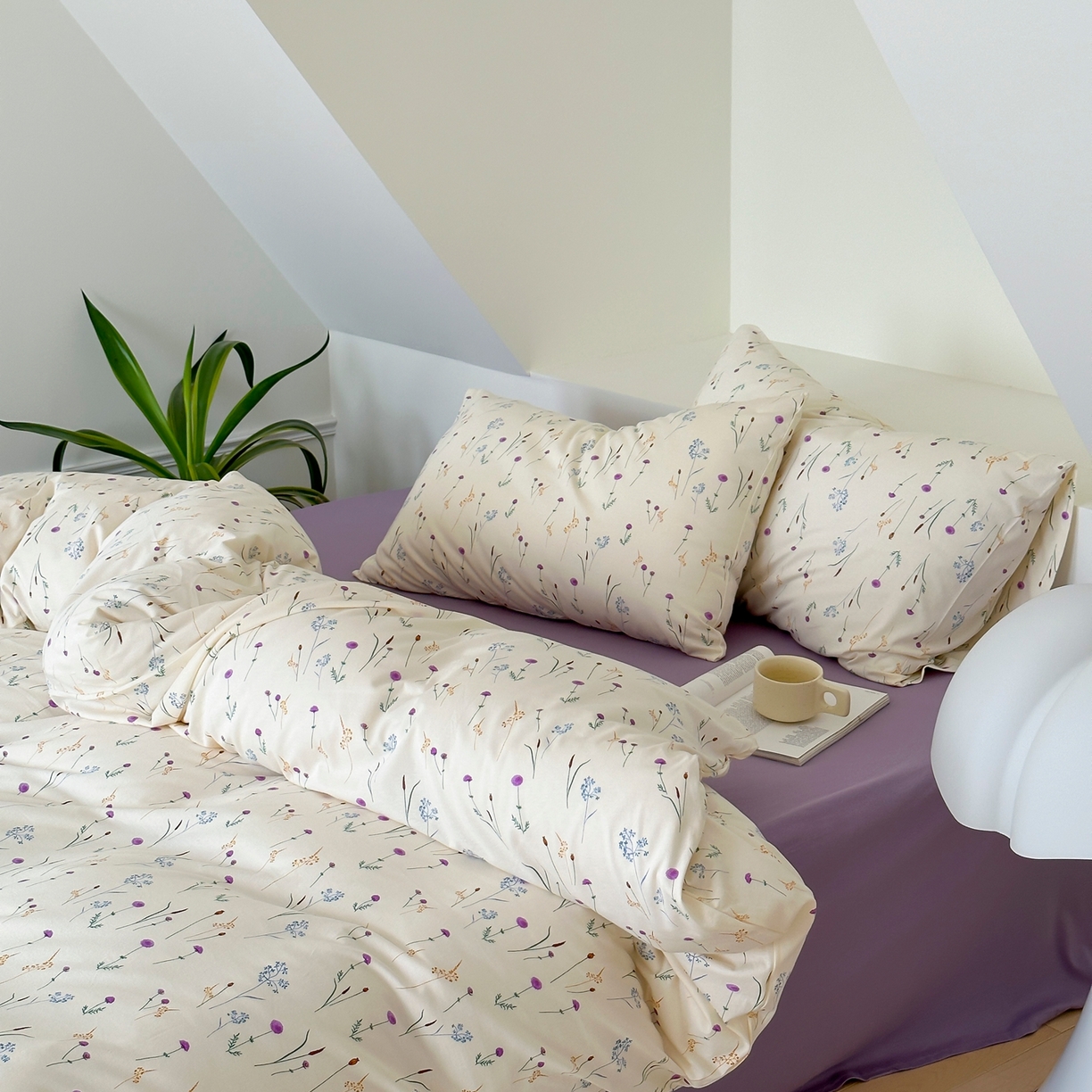 91家纺网 家纺一手货源 找家纺 爱丽丝 2026新款全棉针织四件套 莫奈花园