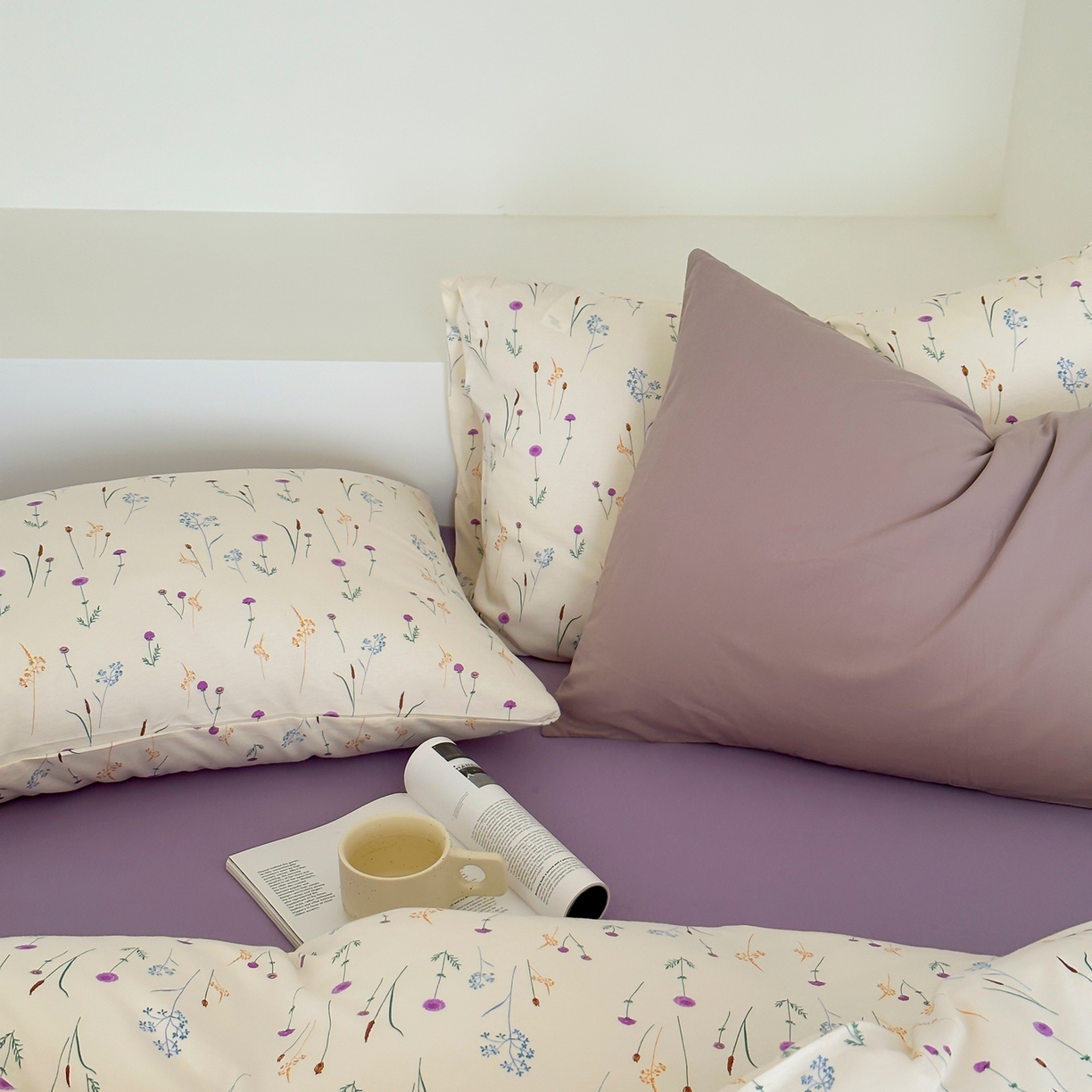 91家纺网 家纺一手货源 找家纺 爱丽丝 2026新款全棉针织四件套 莫奈花园