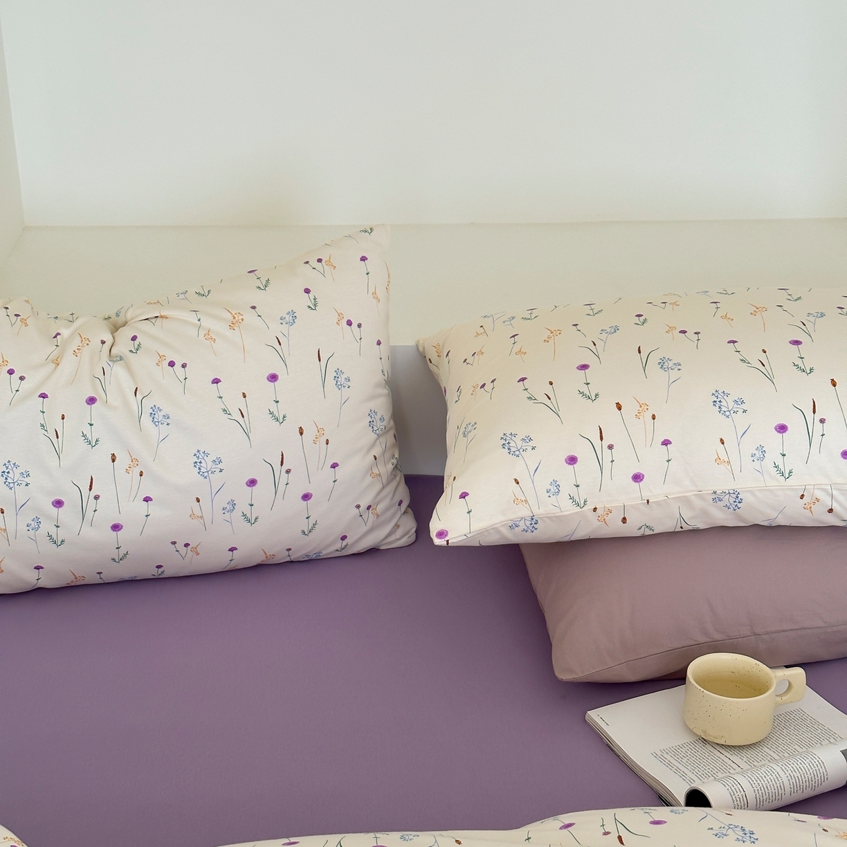 91家纺网 家纺一手货源 找家纺 爱丽丝 2026新款全棉针织四件套 莫奈花园