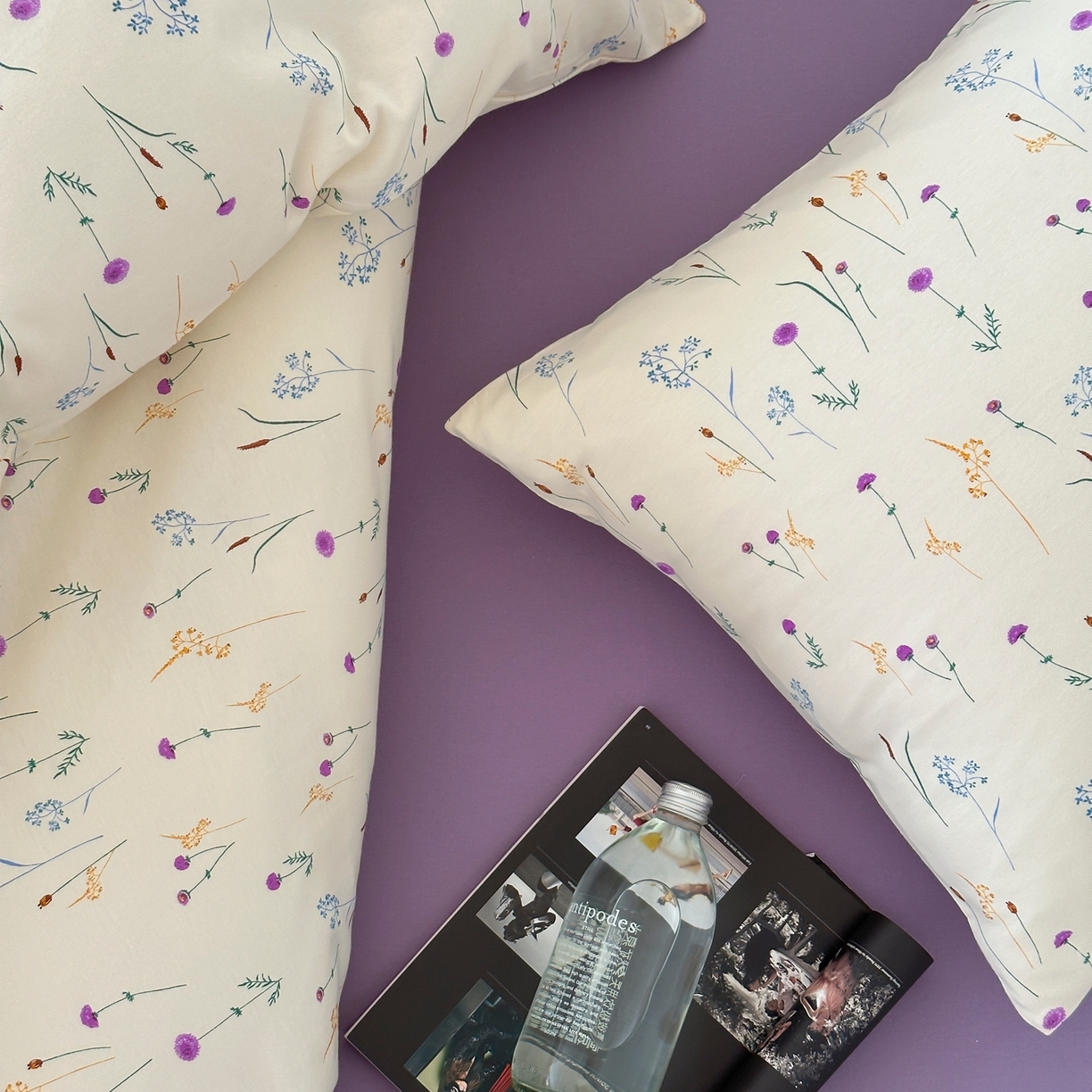 91家纺网 家纺一手货源 找家纺 爱丽丝 2026新款全棉针织四件套 莫奈花园