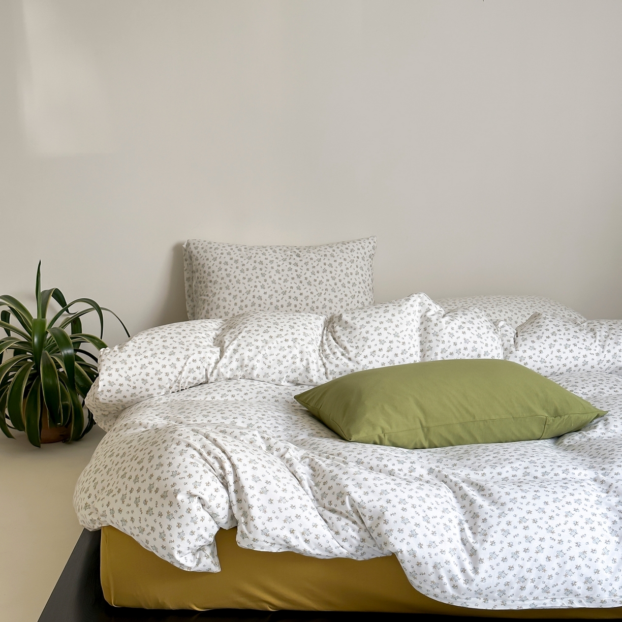 91家纺网 家纺一手货源 找家纺 爱丽丝 2026新款全棉针织四件套 清欢