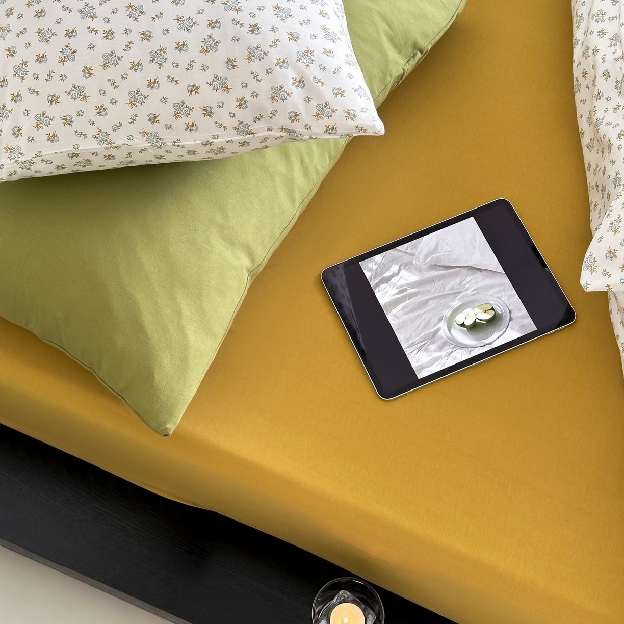 91家纺网 家纺一手货源 找家纺 爱丽丝 2026新款全棉针织四件套 清欢