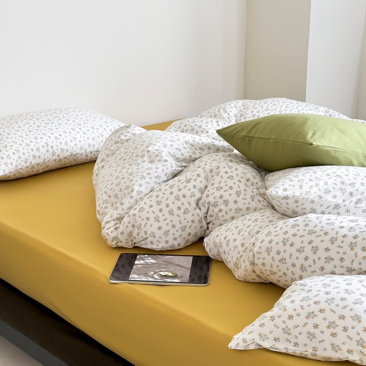 91家纺网 家纺一手货源 找家纺 爱丽丝 2026新款全棉针织四件套 清欢