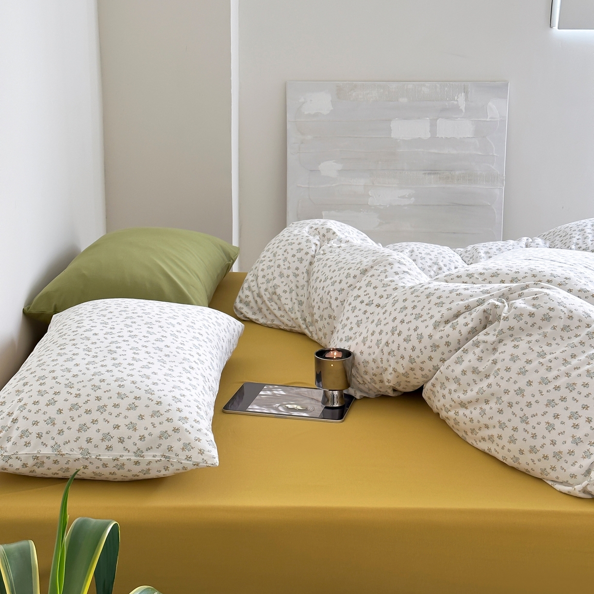 91家纺网 家纺一手货源 找家纺 爱丽丝 2026新款全棉针织四件套 清欢