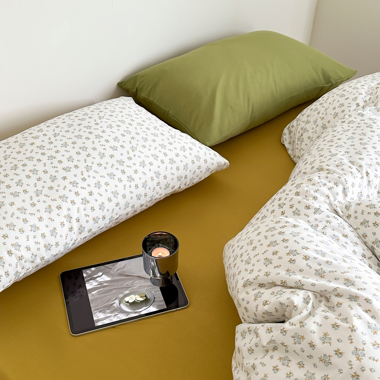 91家纺网 家纺一手货源 找家纺 爱丽丝 2026新款全棉针织四件套 清欢