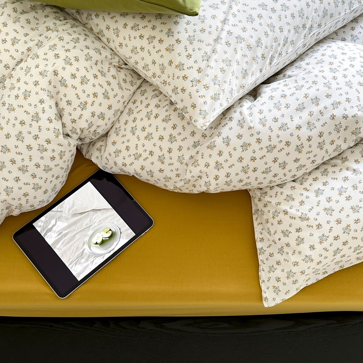 91家纺网 家纺一手货源 找家纺 爱丽丝 2026新款全棉针织四件套 清欢