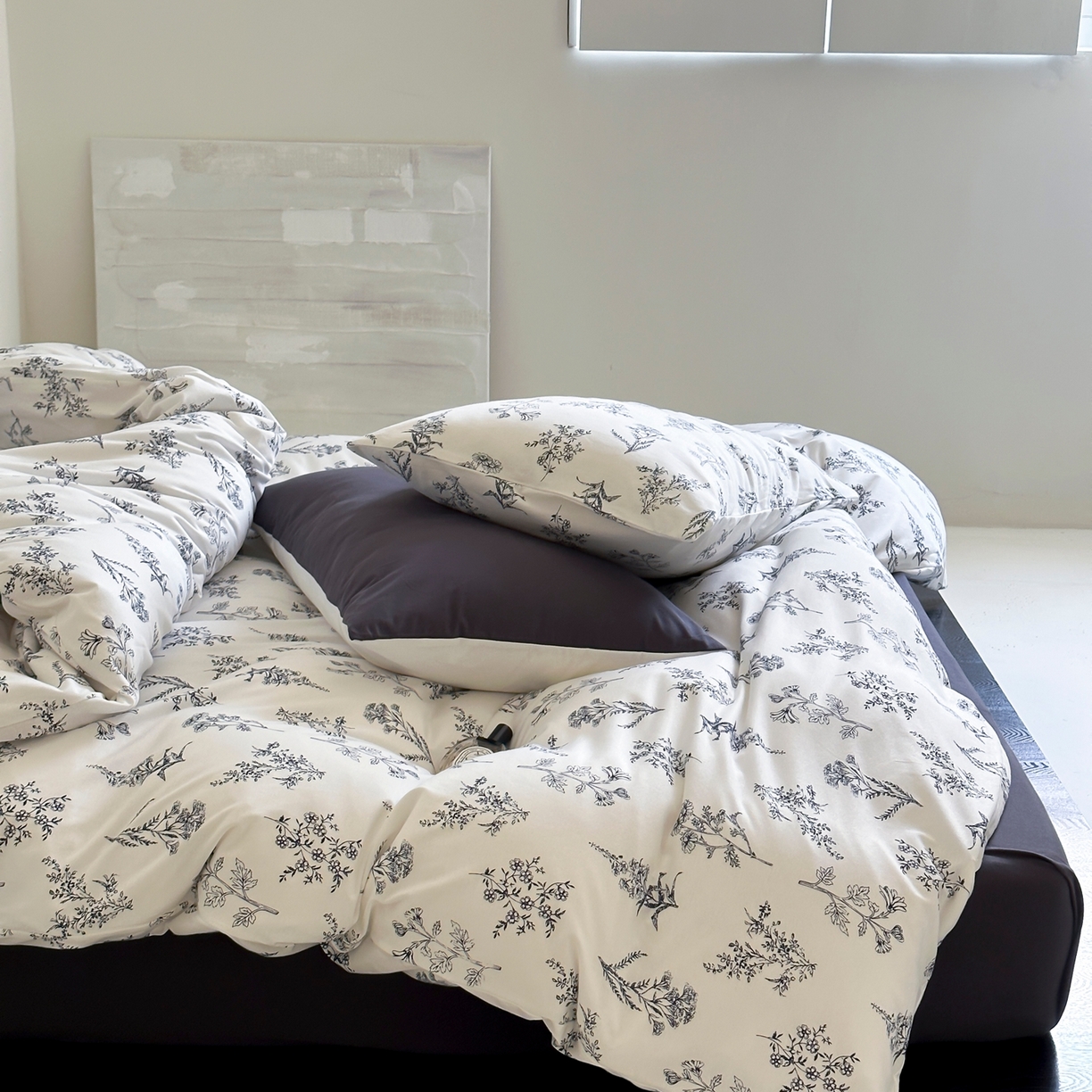 91家纺网 家纺一手货源 找家纺 爱丽丝 2026新款全棉针织四件套 小森林