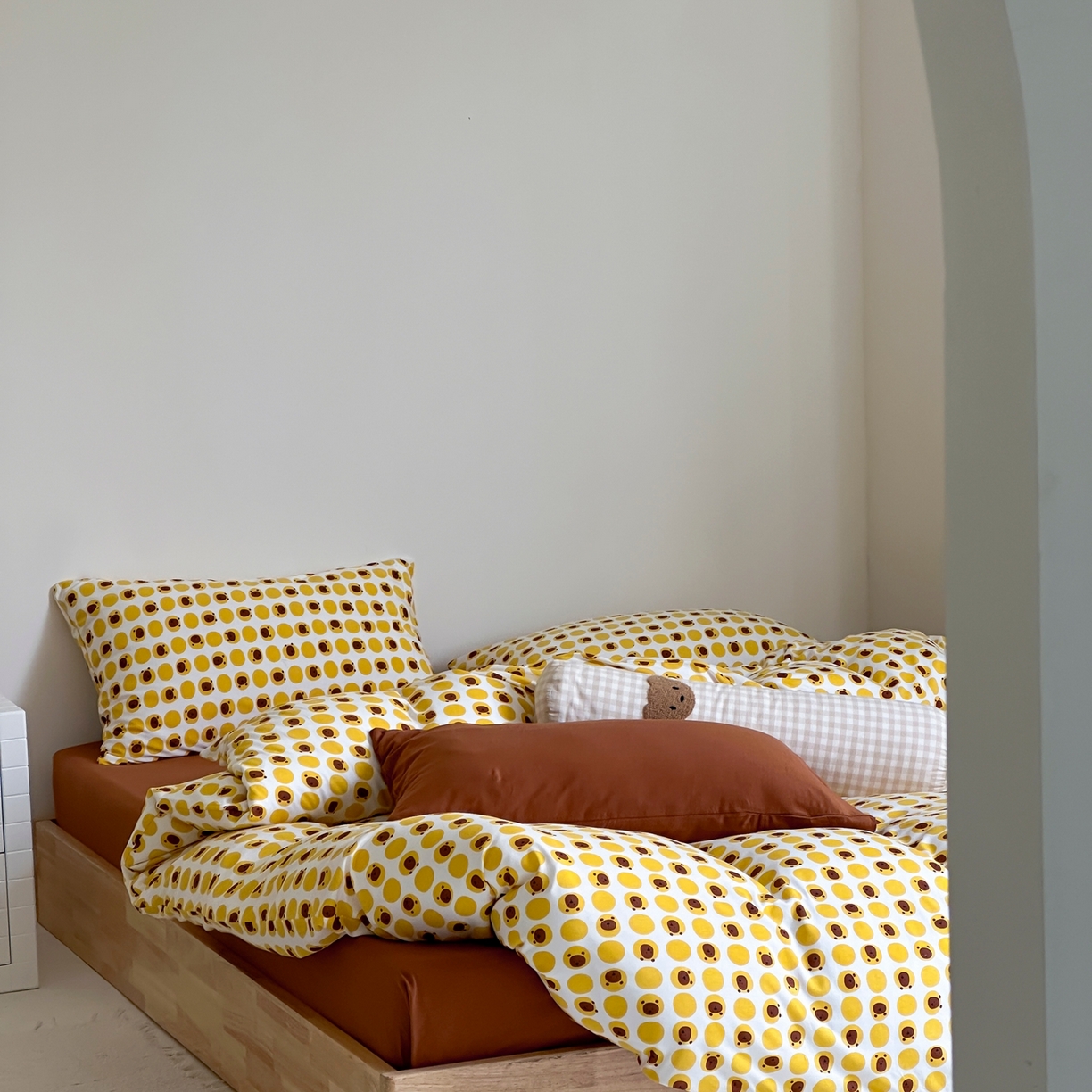 91家纺网 家纺一手货源 找家纺 爱丽丝 2026新款全棉针织四件套 小狮子