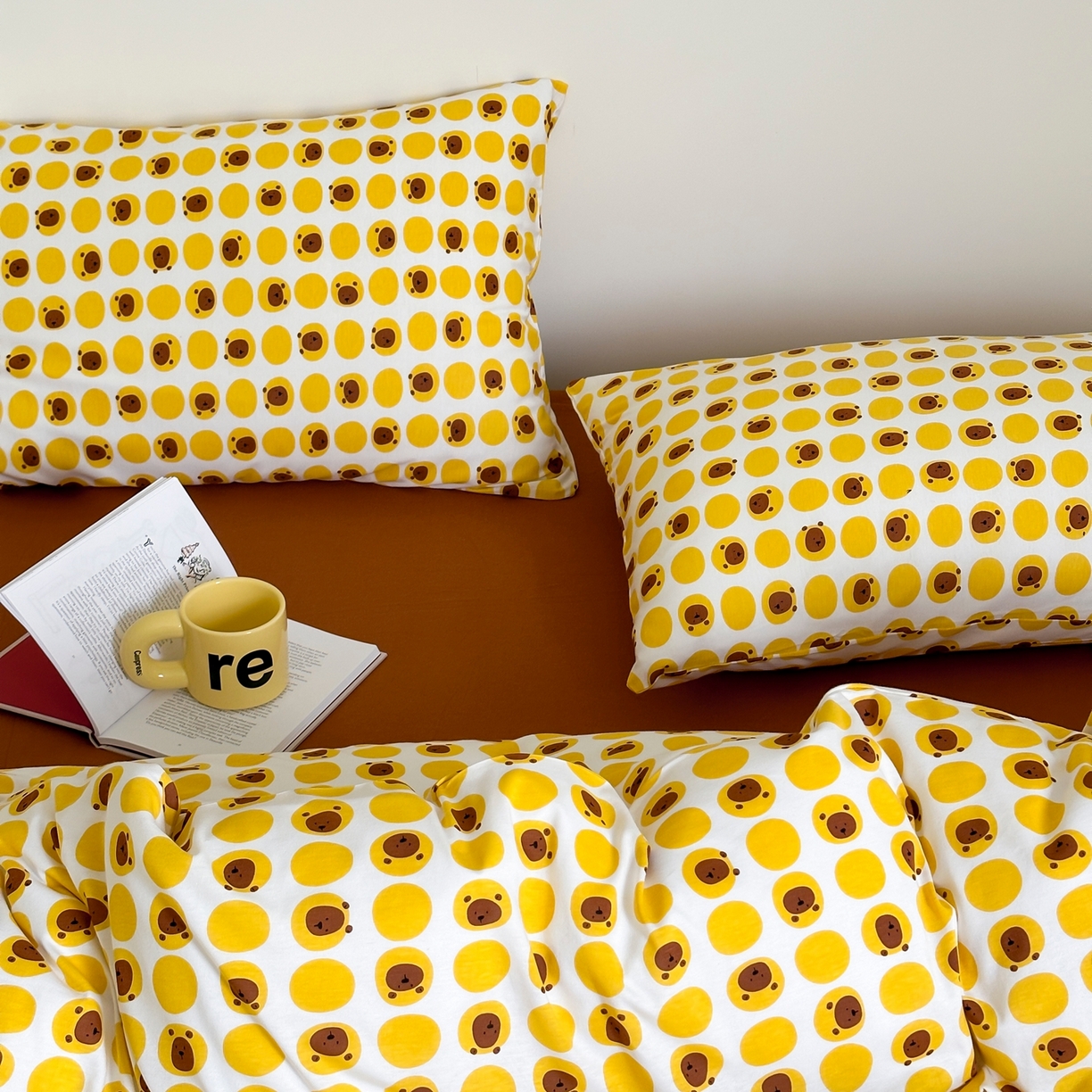 爱丽丝 2026新款全棉针织四件套 小狮子