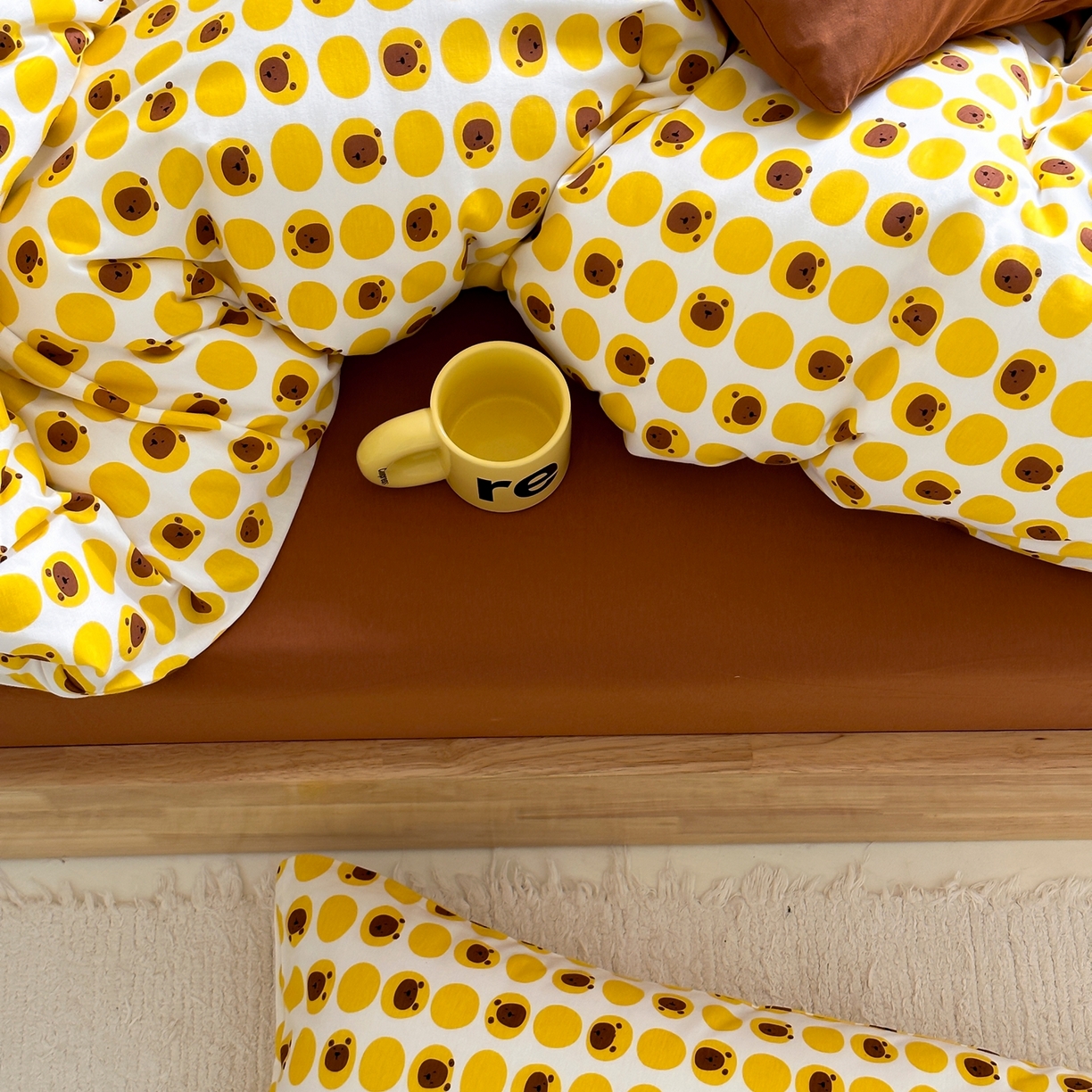 91家纺网 家纺一手货源 找家纺 爱丽丝 2026新款全棉针织四件套 小狮子