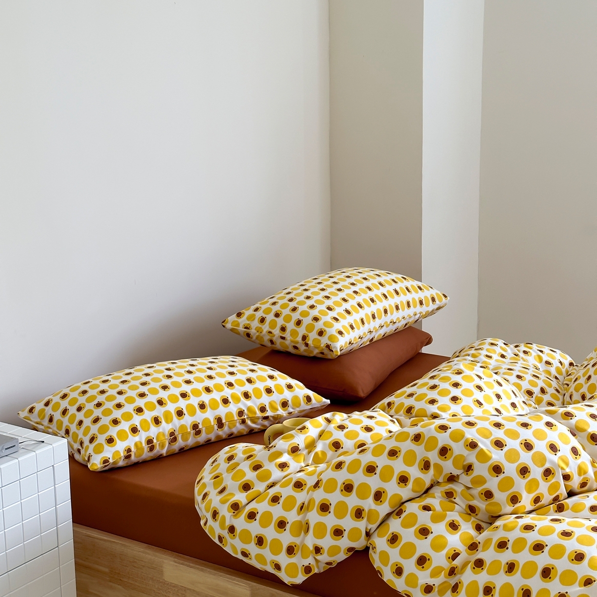 91家纺网 家纺一手货源 找家纺 爱丽丝 2026新款全棉针织四件套 小狮子