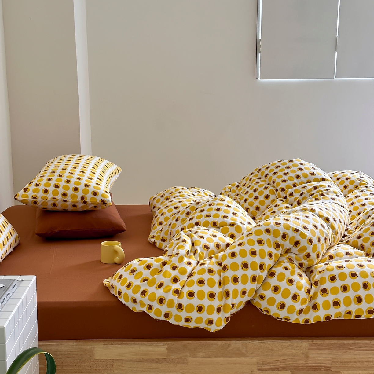 91家纺网 家纺一手货源 找家纺 爱丽丝 2026新款全棉针织四件套 小狮子