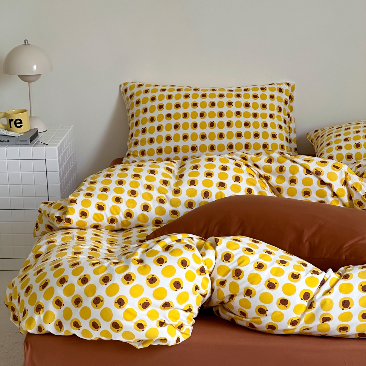 91家纺网 家纺一手货源 找家纺 爱丽丝 2026新款全棉针织四件套 小狮子