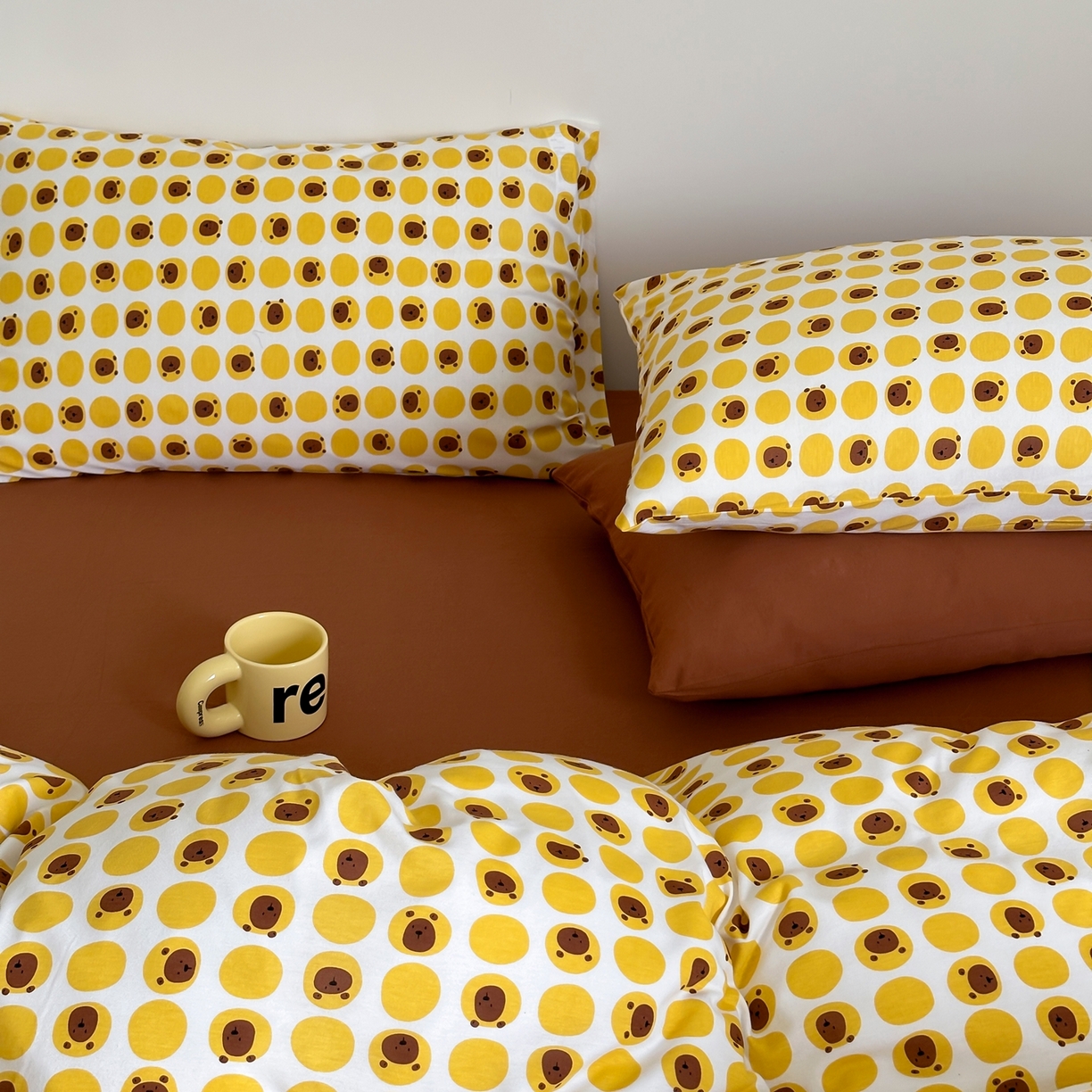 91家纺网 家纺一手货源 找家纺 爱丽丝 2026新款全棉针织四件套 小狮子