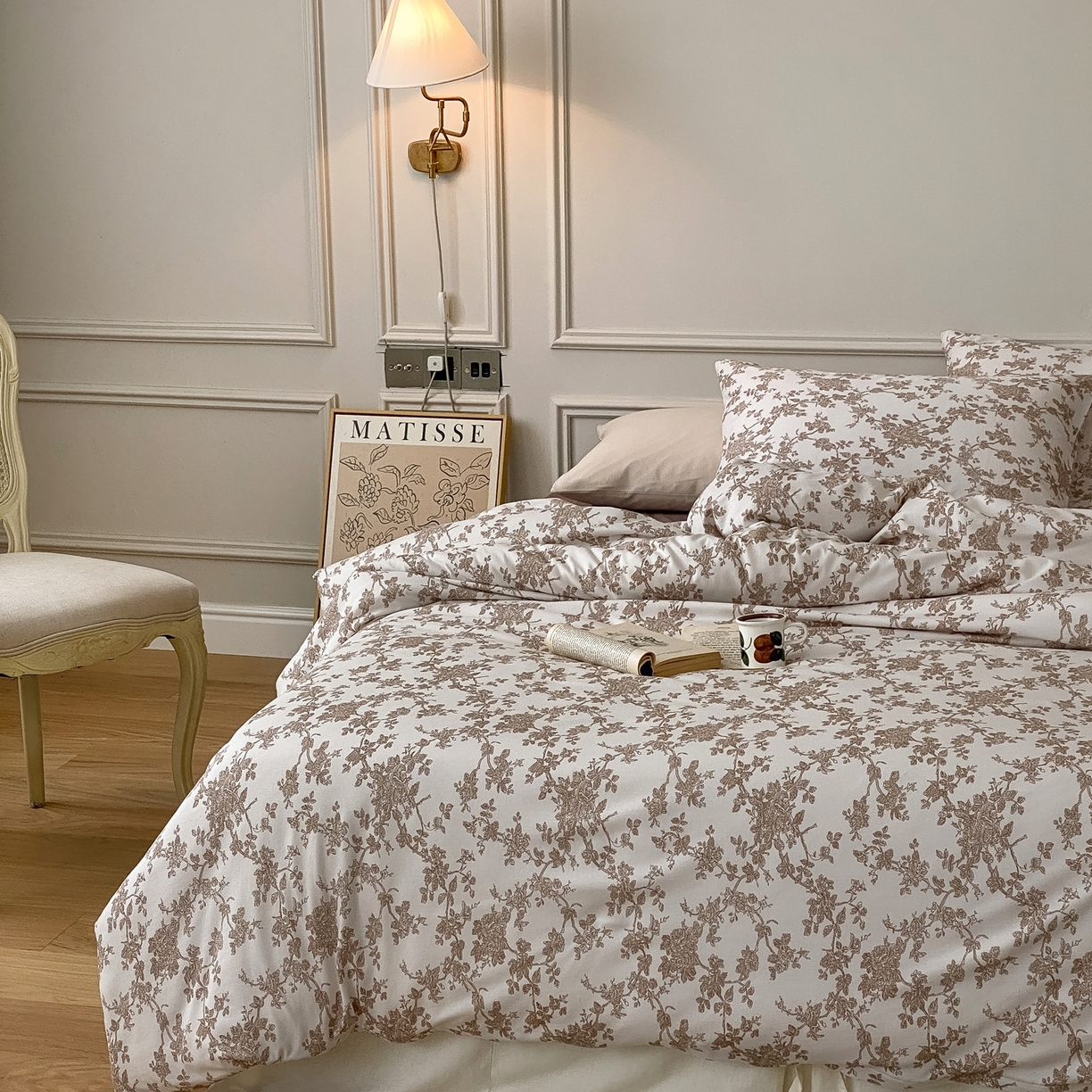 91家纺网 家纺一手货源 找家纺 爱丽丝 2026新款全棉针织四件套 胭栀