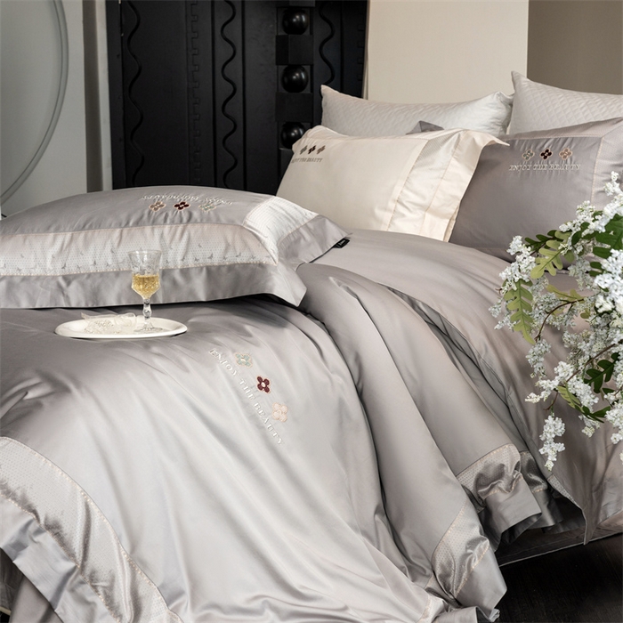 91家纺网 家纺一手货源 找家纺 （总）馨蕊家居 2025秋冬新品超细旦磨毛高奢系列四件套-知禾