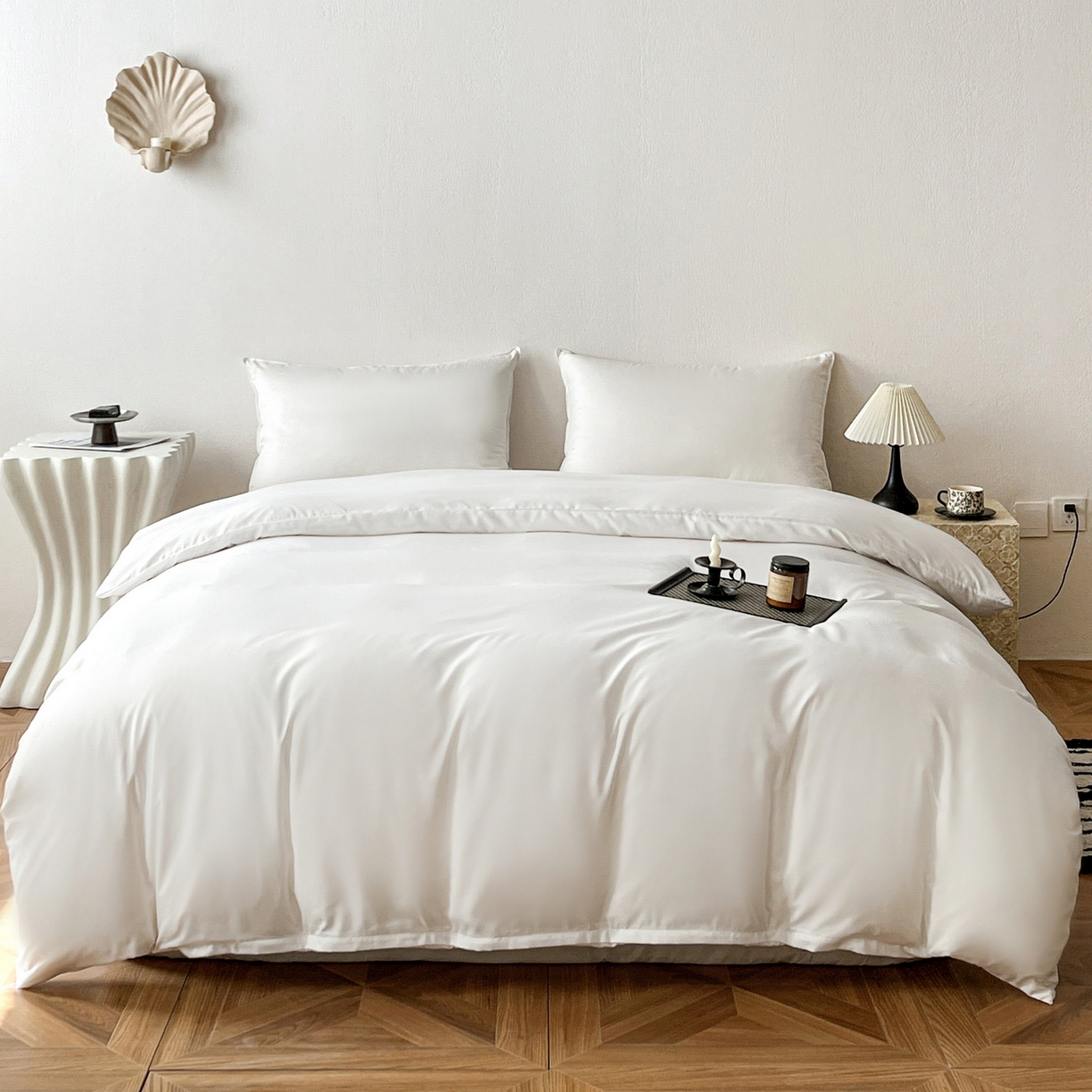 91家纺网 家纺一手货源 找家纺 恬澳家纺 2025外贸跨境电商亚马逊速卖通纯色单品单被套欧美尺寸多多跨境平台TEMU SHEIN 极简-象牙白