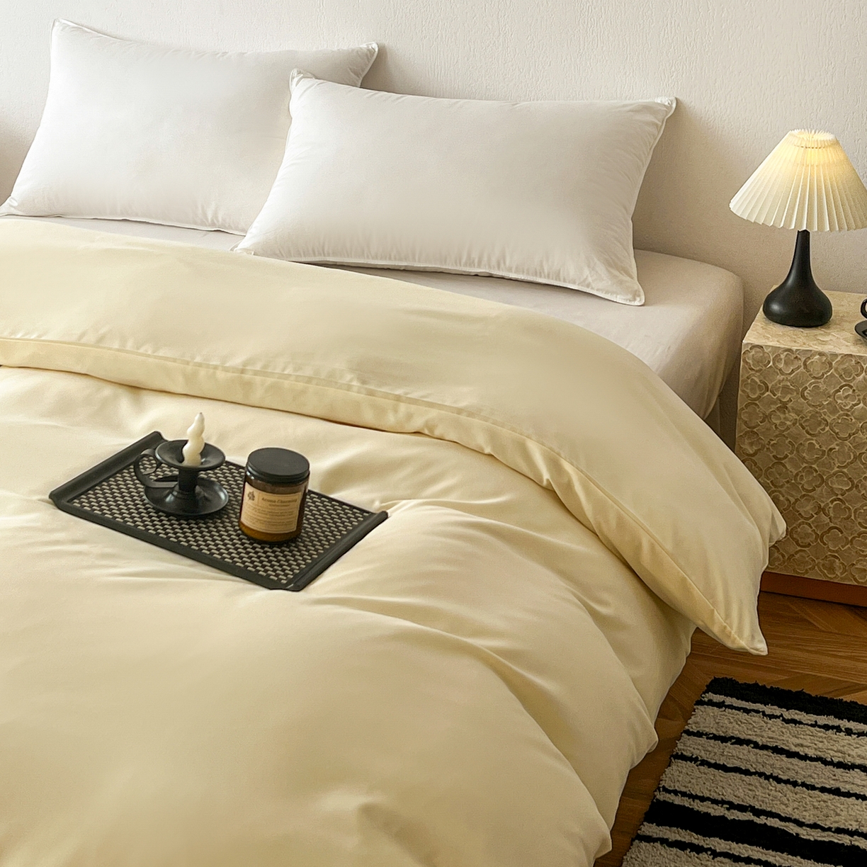 91家纺网 家纺一手货源 找家纺 恬澳家纺 2025外贸跨境电商亚马逊速卖通纯色单品单被套欧美尺寸多多跨境平台TEMU SHEIN 极简-柠檬黄