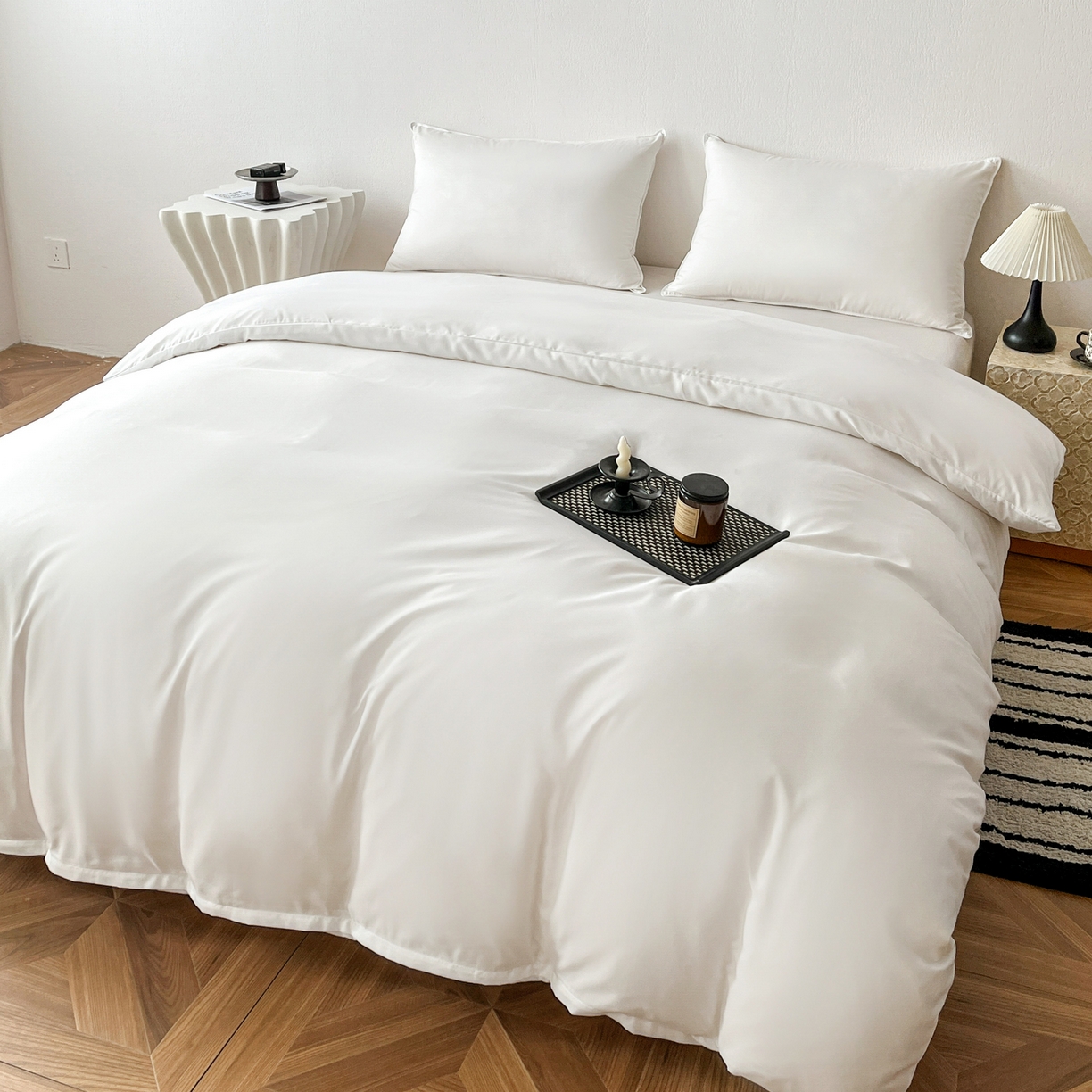 91家纺网 家纺一手货源 找家纺 恬澳家纺 2025外贸跨境电商亚马逊速卖通纯色单品单被套欧美尺寸多多跨境平台TEMU SHEIN 极简-象牙白