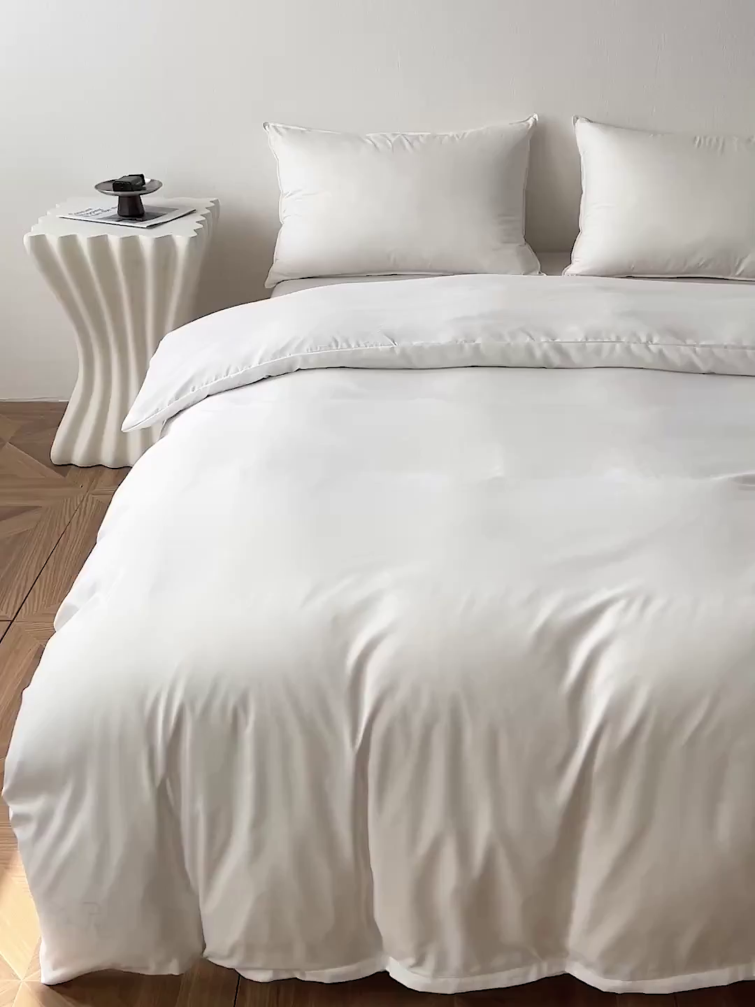 91家纺网 家纺一手货源 找家纺 恬澳家纺 2025外贸跨境电商亚马逊速卖通纯色单品单被套欧美尺寸多多跨境平台TEMU SHEIN 极简-象牙白