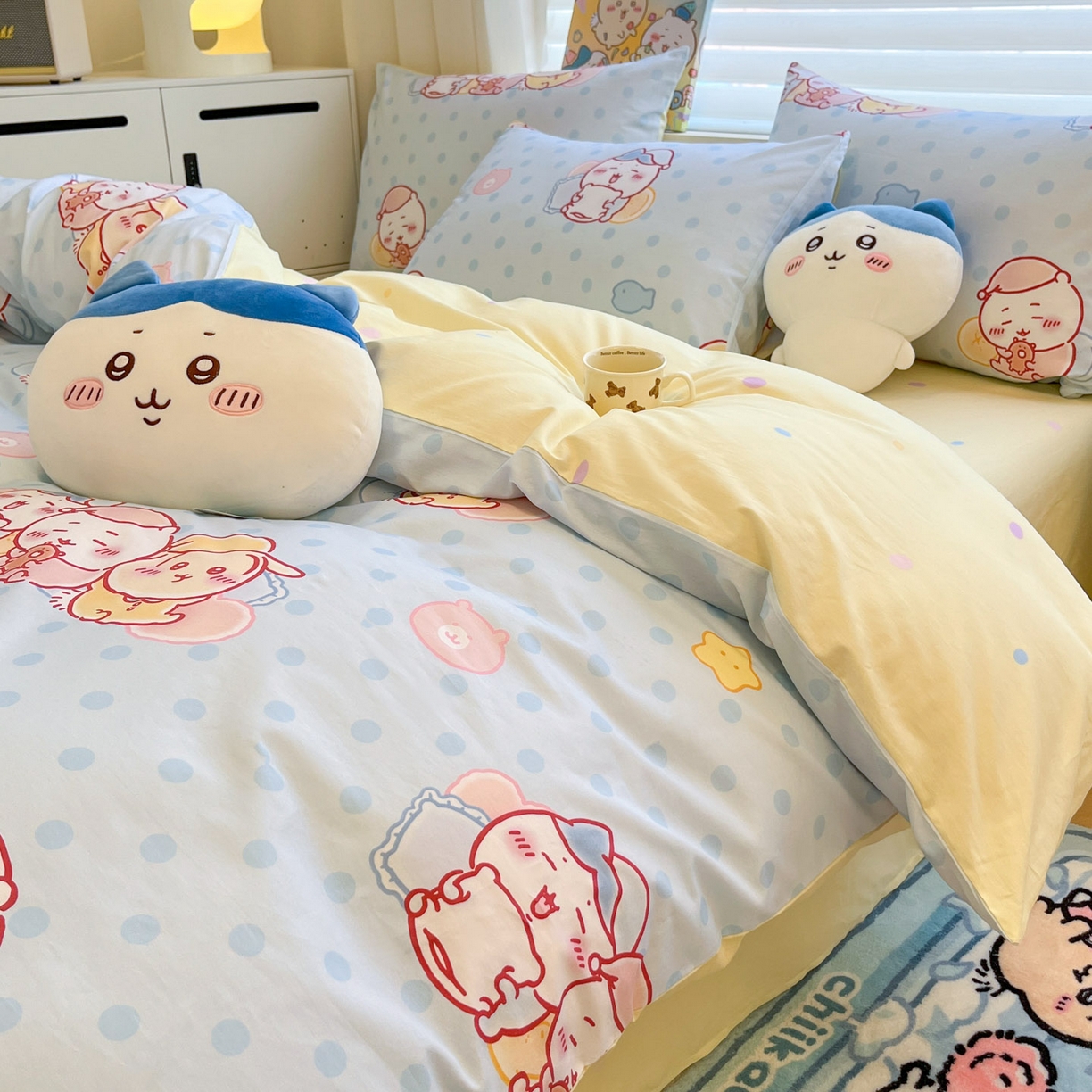 91家纺网 家纺一手货源 找家纺 （总）暮思家居 2026新款正版授权吉伊卡哇全棉纯棉四件套